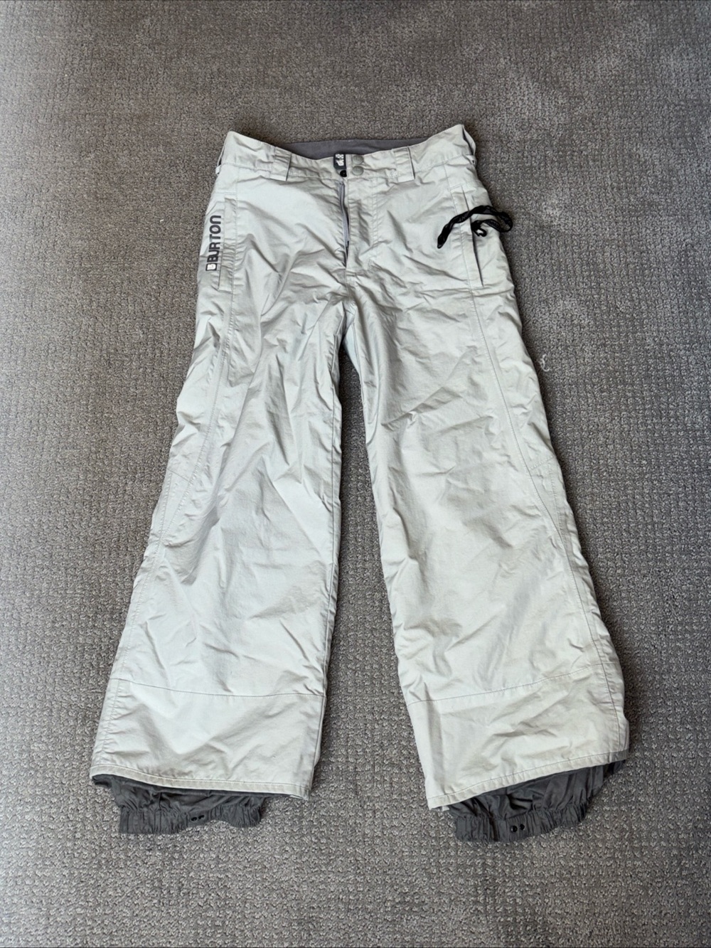 Burton Size M Light Gray Snow Pants